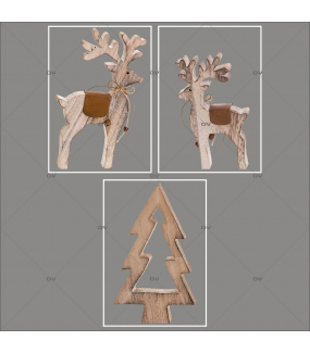 lot-promotionnel-3-stickers-vitrine-noel-chalet-bois-rennes-sapin-electrostatique-sans-colle-repositionnable-DECO-VITRES-KIT34