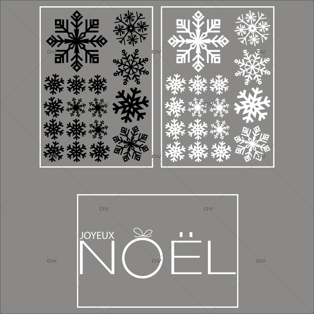 lot-promotionnel-3-stickers-vitrine-noel-graphique-cristaux-blancs-et-noirs-texte-joyeux-noel-electrostatique-sans-colle-repositionnable-DECO-VITRES-KIT68