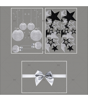 lot-promotionnel-3-stickers-vitrine-noel-argente-frises-boules-et-etoiles-argentees-et-noires-ruban-noeud-cadeau-argent-noel-electrostatique-sans-colle-repositionnable-DECO-VITRES-KIT94