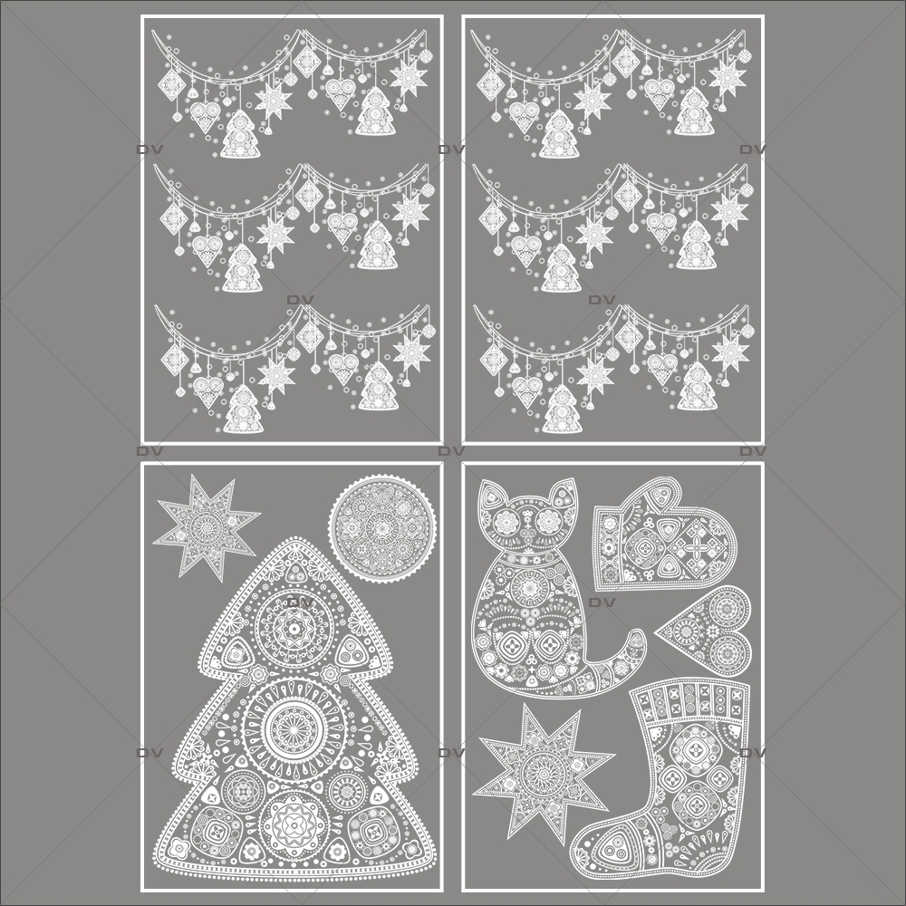 lot-promotionnel-4-stickers-vitrine-noel-russe-cristaux-frises-boules-sapins-chat-botte-gant-electrostatique-sans-colle-repositionnable-DECO-VITRES-KIT113