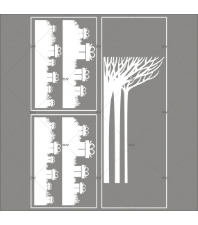 lot-promotionnel-3-stickers-vitrine-noel-paysage-givre-frises-de-cadeaux-et-cristaux-foret-arbres-givres-electrostatique-sans-colle-repositionnable-DECO-VITRES-KIT124