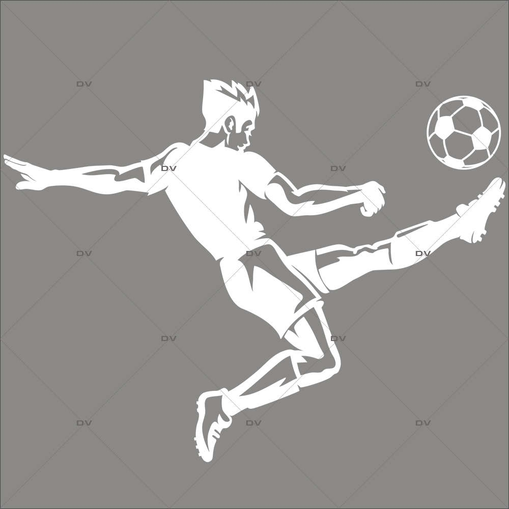 Sticker-footballeur-but-foot-vitrophanie-décoration-vitrine-événementielle-électrostatique-sports-fêtes-sans-colle-repositionnable-réutilisable-DECO-VITRES