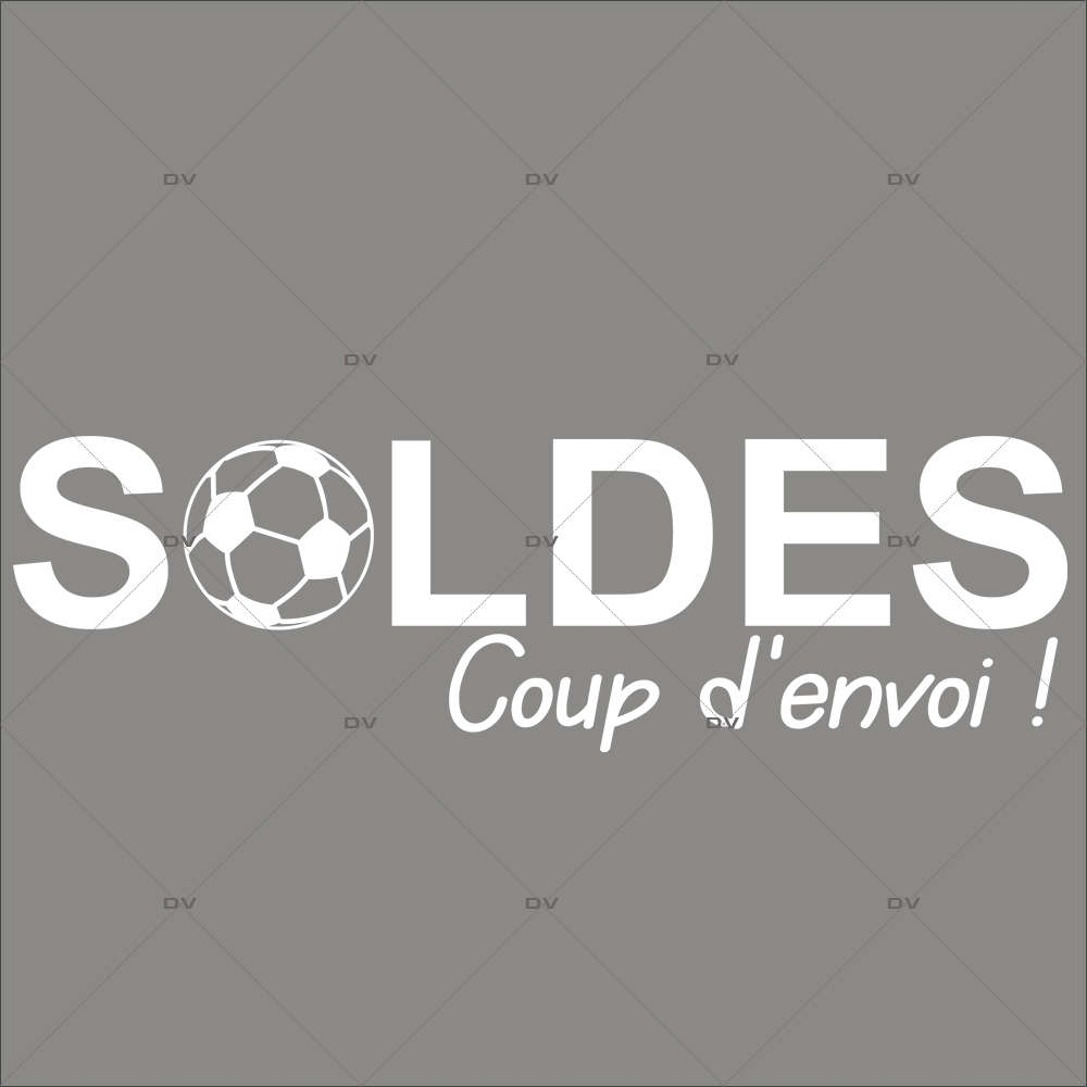 Sticker-soldes-coup-d-envoi-ballon-foot-vitrophanie-décoration-vitrine-promotionnelle-électrostatique-sports-fêtes-sans-colle-repositionnable-réutilisable-DECO-VITRES