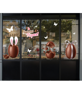 photo-sticker-oeuf-de-paques-chocolat-oreilles-lapin-papillons-cloches-texte-joyeuses-paques-decoration-vitrine-vitrophanie-electrostatique-sans-colle-reutilisable-DECO-VITRES