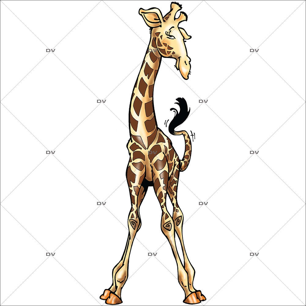 GIR1 - Sticker girafe