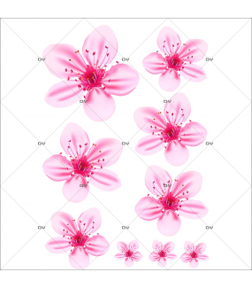 Stickers Fenetre Fleurs été Printemps Autocollant Fenêtre Fleur de Jardin  Iris Electrostatique Anti-Collision Décoration pour Printemps Été Vitre  Stickers,Multi