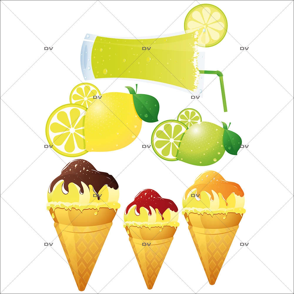 Sticker-glaces-et-boissons-vitrophanie-décoration-vitrine-boulangerie-pâtisserie-salon-de-thé-restaurant-snack-électrostatique-sans-colle-repositionnable-réutilisable-DECO-VITRES