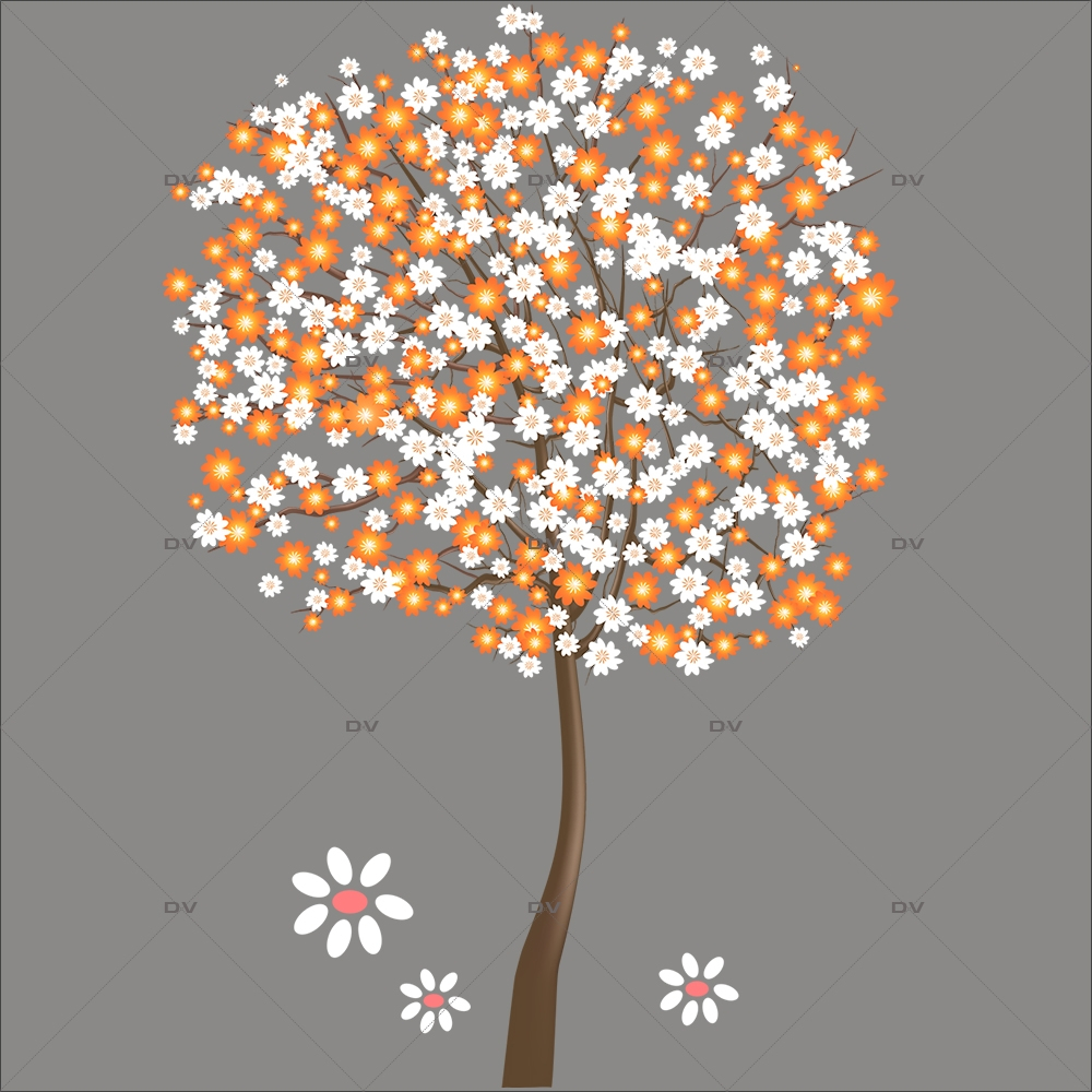 Sticker oeufs de Pâques et fleurs - DECO-VITRES - Electrostatique