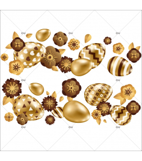 sticker-frises-oeufs-de-paques-horizontales-fleurs-doré-chocolat-decoration-vitrine-paques-vitrophanie-electrostatique-sans-colle-reutilisable-DECO-VITRES-PAQ103