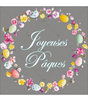 sticker-couronne-fleurie-oeufs-de-paques-fleurs-roses-cerisier-printemps-texte-joyeuses-paques-decoration-vitrine-vitrophanie-electrostatique-sans-colle-reutilisable-DECO-VITRES-PAQ110