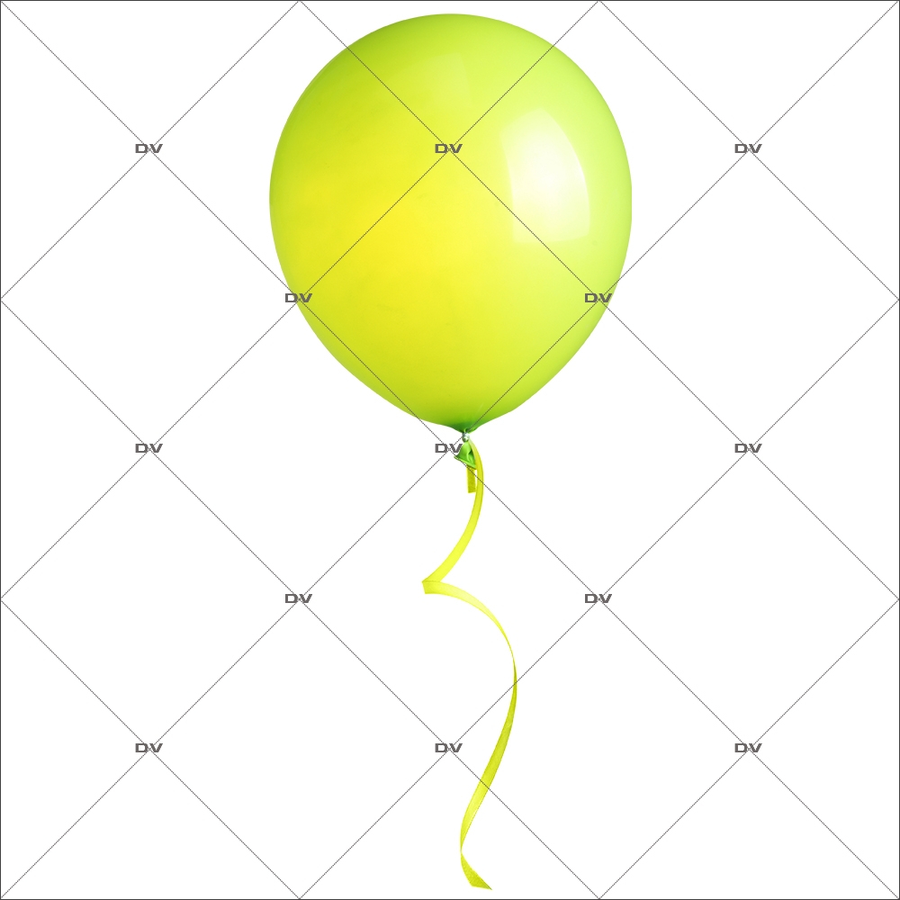 BALV - Sticker ballon vert anis