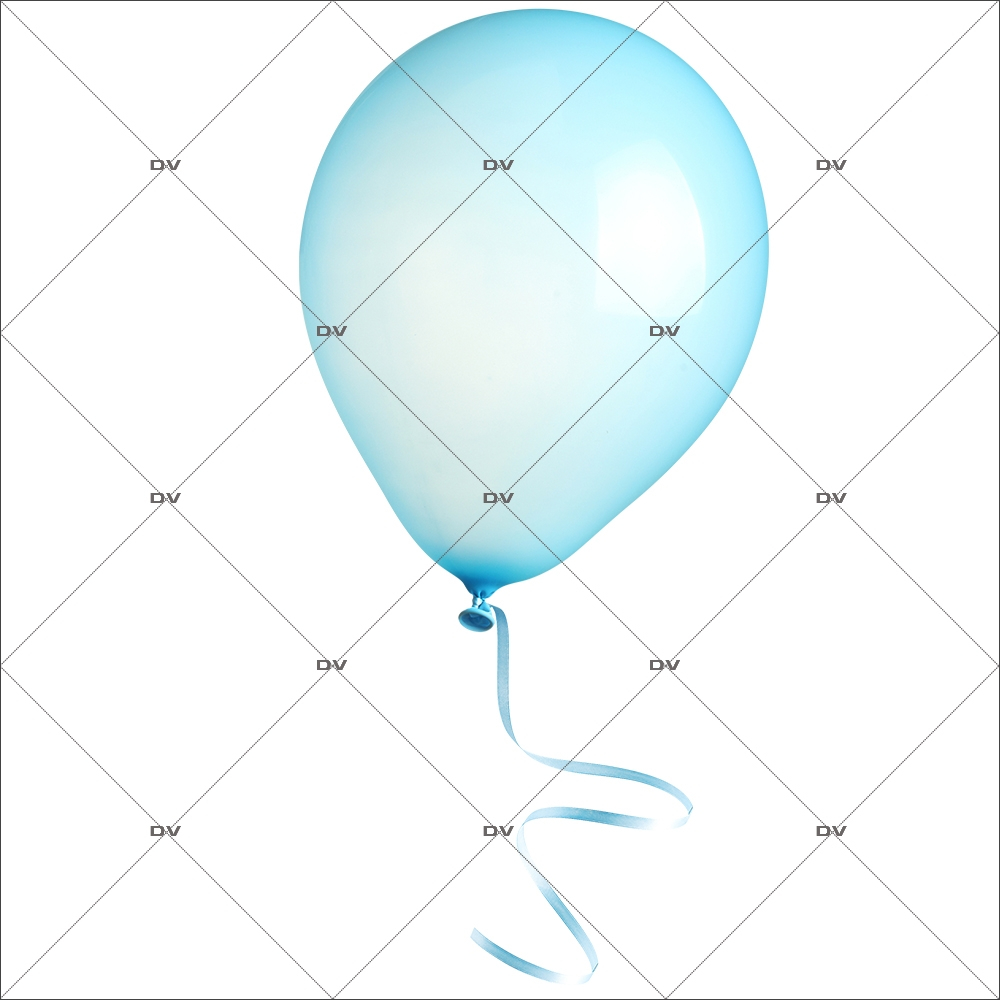 ANI4B - Sticker ballon bleu
