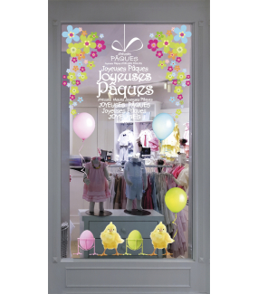 photo-sticker-frises-oeufs-et-poussins-angles-de-fleurs-multicolores-ballons-texte-joyeuses-paques-decoration-vitrine-paques-vitrophanie-electrostatique-sans-colle-reutilisable-DECO-VITRES