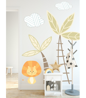 photo-stickers-jungle-chambre-enfant-lion-palmiers-nuages-tissu-enlevable-encres-ecologiques-latex-sans-pvc-deco-vitres