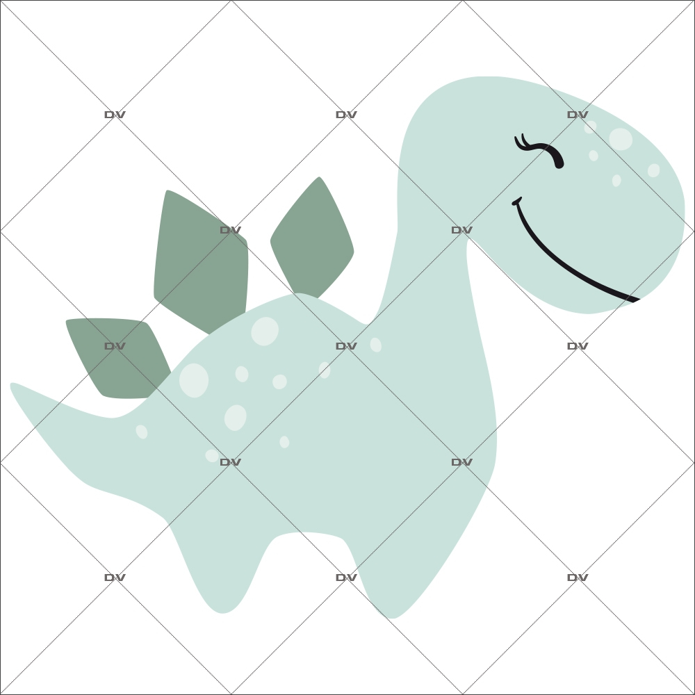 sticker-gentil-dinosaure-rieur-stegosaure-prehistoire-chambre-bébé-fille-enfant-tissu-adhesif-enlevable-encres-ecologiques-latex-sans-pvc-DECO-VITRES-ST144
