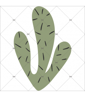 sticker-cactus-3-bras-prehistoire-chambre-bébé-fille-enfant-tissu-adhesif-enlevable-encres-ecologiques-latex-sans-pvc-DECO-VITRES-ST148