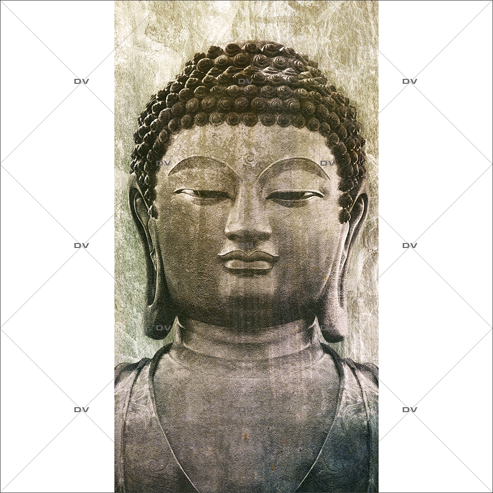 Sticker-géant-bouddha-asiatique-ambiance-zen-adhésif-encres-écologiques-latex-décoration-intérieure-DECO-VITRES