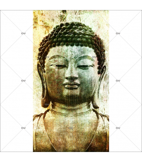 Sticker-géant-bouddha-asiatique-ambiance-zen-adhésif-encres-écologiques-latex-décoration-intérieure-DECO-VITRES