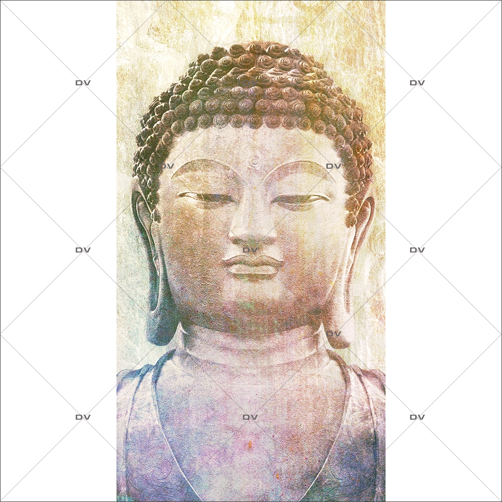 Sticker-géant-bouddha-asiatique-ambiance-zen-adhésif-encres-écologiques-latex-décoration-intérieure-DECO-VITRES