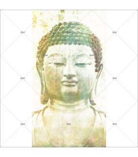 Sticker-géant-bouddha-asiatique-ambiance-zen-adhésif-encres-écologiques-latex-décoration-intérieure-DECO-VITRES