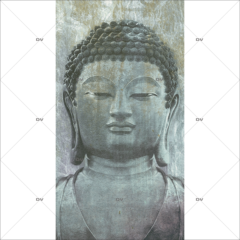 Sticker-géant-bouddha-asiatique-ambiance-zen-adhésif-encres-écologiques-latex-décoration-intérieure-DECO-VITRES