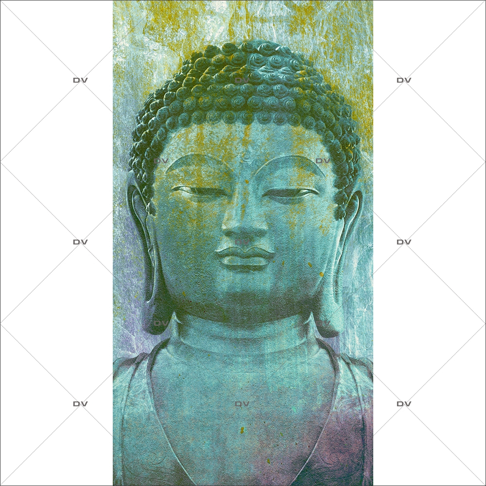 Sticker-géant-bouddha-asiatique-ambiance-zen-adhésif-encres-écologiques-latex-décoration-intérieure-DECO-VITRES