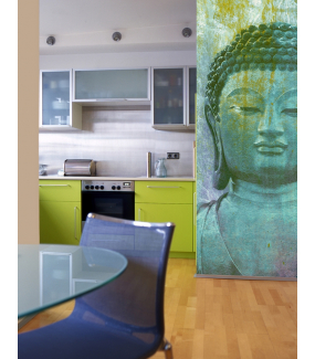 Sticker-géant-bouddha-asiatique-ambiance-zen-adhésif-encres-écologiques-latex-décoration-intérieure-DECO-VITRES