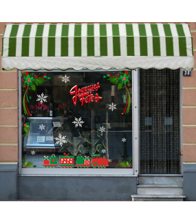 photo-sticker-angles-houx-rubans-petit-train-de-noel-paquets-cadeaux-cristaux-blancs-texte-joyeuses-fetes-rouge-enneige-old-school-decoration-vitrine-vitrophanie-electrostatique-sans-colle-reutilisable-DECO-VITRES