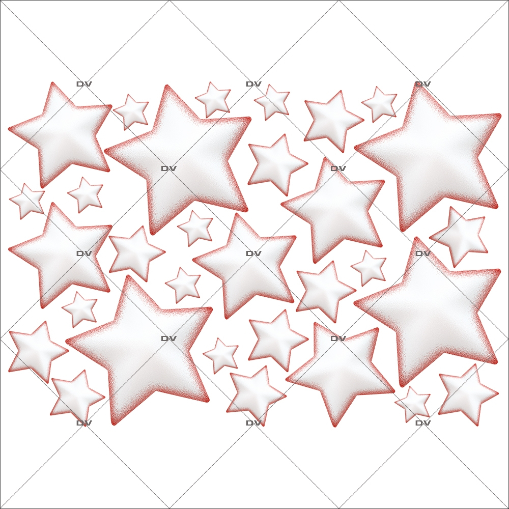 Sticker Forme Etoiles 1 - ref.6845