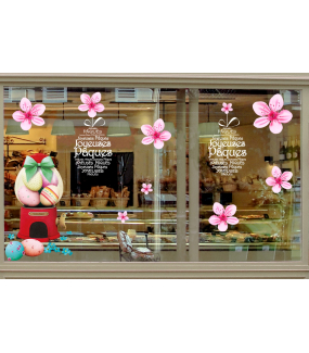 photo-sticker-distributeur-oeufs-ballons-pâques-joyeuses-paques-fleurs-sakura-paques-decoration-vitrine-vitrophanie-electrostatique-sans-colle-reutilisable-DECO-VITRES