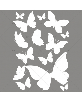PAP18 - Sticker papillons blancs