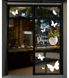 photo-vitrine-paques-boulangerie-patisserie-oeuf-decore-fresh-couronne-feuilles-olivier-papillons-texte-joyeuses-paques-vitrophanie-electrostatique-sans-colle-repositionnable-DECO-VITRES