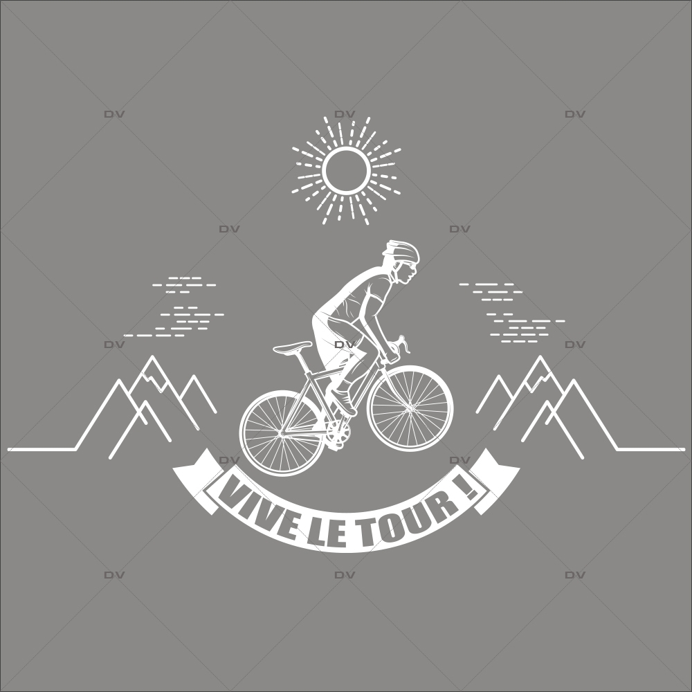 sticker-cycliste-coureur-velo-course-tour-de-france-vive-le-tour-montagnes-soleil-electrostatique-recto-verso-repositionnable-vitrophanie-DECO-VITRES-TDF14