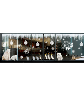 photo-sticker-ours-polaire-pingouins-phoque-banquise-frises-glace-boules-givrees-cristaux-texte-joyeux-noel-nature-arctique-decoration-vitrine-vitrophanie-electrostatique-sans-colle-reutilisable-DECO-VITRES