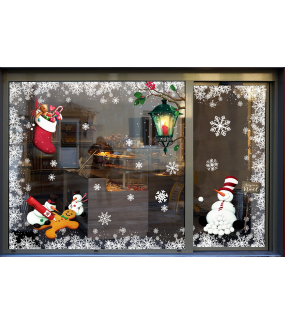 photo-vitrine-noel-retro-entourage-cristaux-lanterne-chaussette-bonhomme-de-neige-electrostatique-vitrophanie-stickers-DECO-VITRES