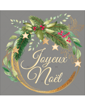 sticker-couronne-joyeux-noel-houx-pin-etoiles-feuillages-vitrophanie-vitrine-noel-electrostatique-sans-colle-DECO-VITRES-CR15