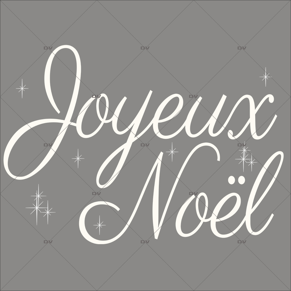 Stickers Joyeux Noël Noir & Or