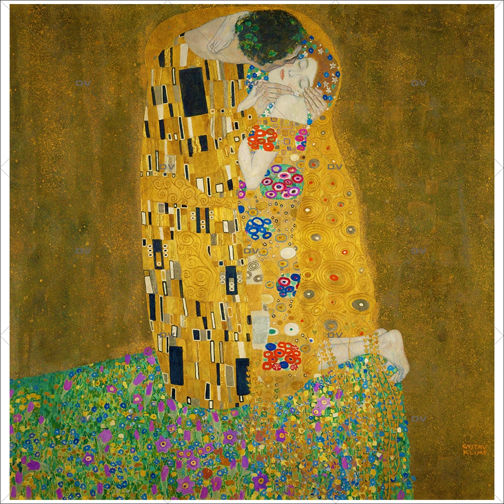sticker-vitrail-oeuvre-art-gustav-klimt-art-nouveau-le-baiser-DECO-VITRES-VIT209 sticker-vitrail-oeuvre-art-gustav-klimt-art-nouveau-le-baiser-DECO-VITRES-VIT209