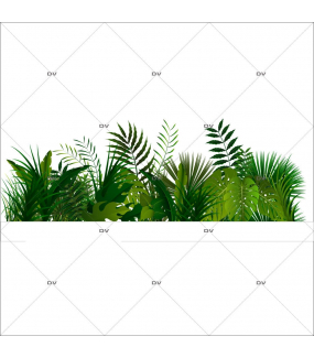 Vitrophanie décorative tropicale - Tropical 02