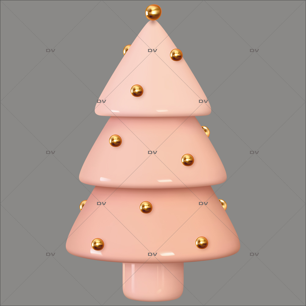 sticker-sapin-3D-boules-dorees-theme-pink-delight-vitrine-noel-electrostatique-vitrophanie-sans-colle-DECO-VITRES-SP48