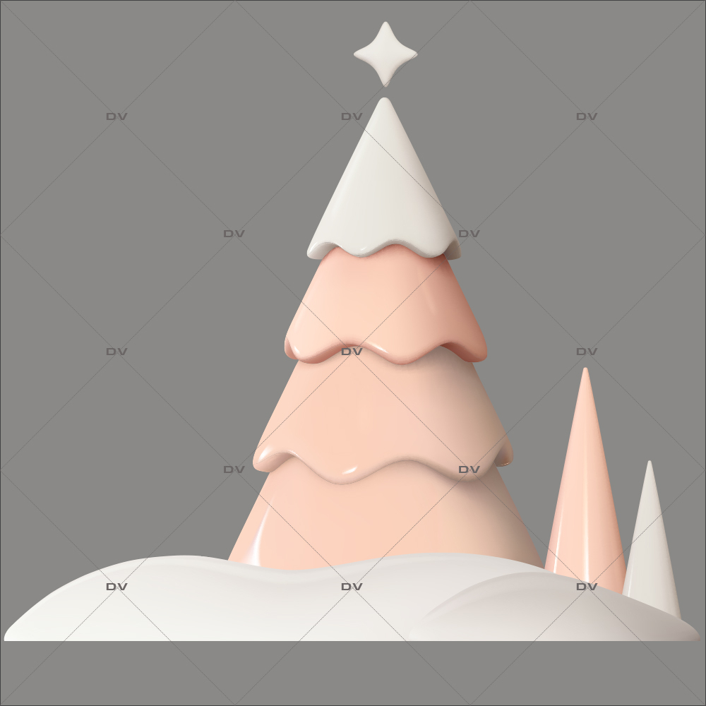 sticker-frise-sapins-neige-3D-theme-pink-delight-vitrine-noel-electrostatique-vitrophanie-sans-colle-DECO-VITRES-SP43D