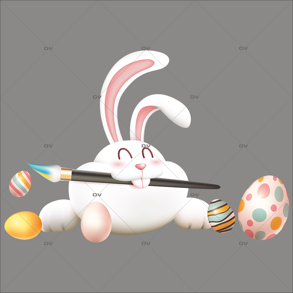 Rouleau d'autocollants œufs de pâques 500x/rouleau, étiquette lapin, sceau,  Scrapbooking, cadeaux de pâques, décorations - AliExpress