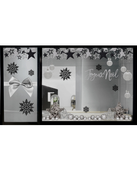 Sticker-texte-joyeux-noël-argent-vitrophanie-décoration-vitrine-noël-opticien-électrostatique-sans-colle-repositionnable-réutilisable-DECO-VITRES