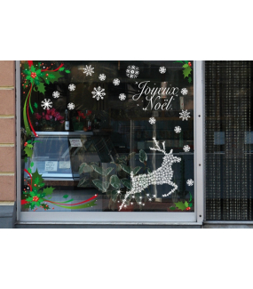 Sticker-texte-joyeux-noël-blanc-vitrophanie-décoration-vitrine-noël-opticien-électrostatique-sans-colle-repositionnable-réutilisable-DECO-VITRES