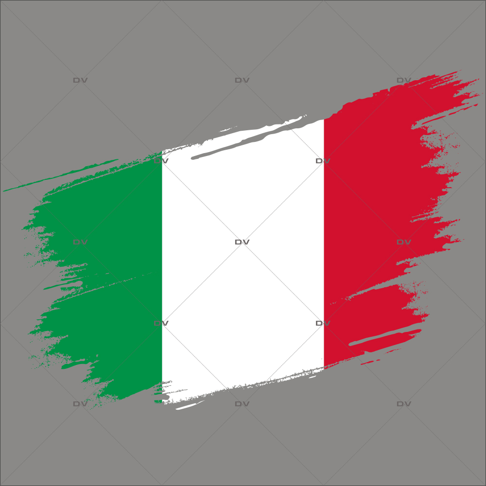 ITA2 - Sticker drapeau italien personnalisable