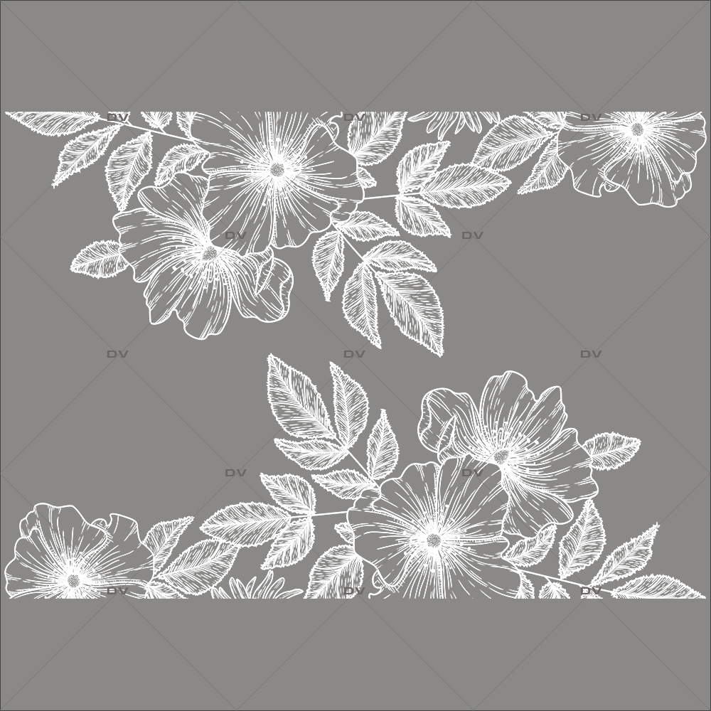 Sticker Occultant Fleurs Design