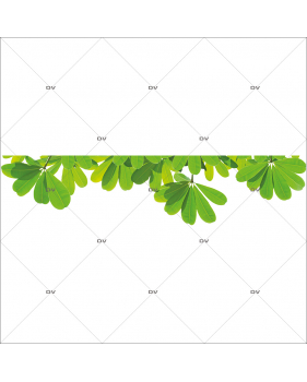 EXO12 - Sticker frise de branches de frangipanier