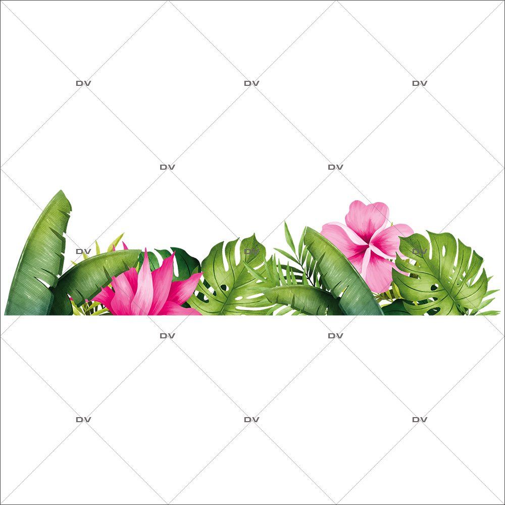 Stickers Feuilles Exotiques