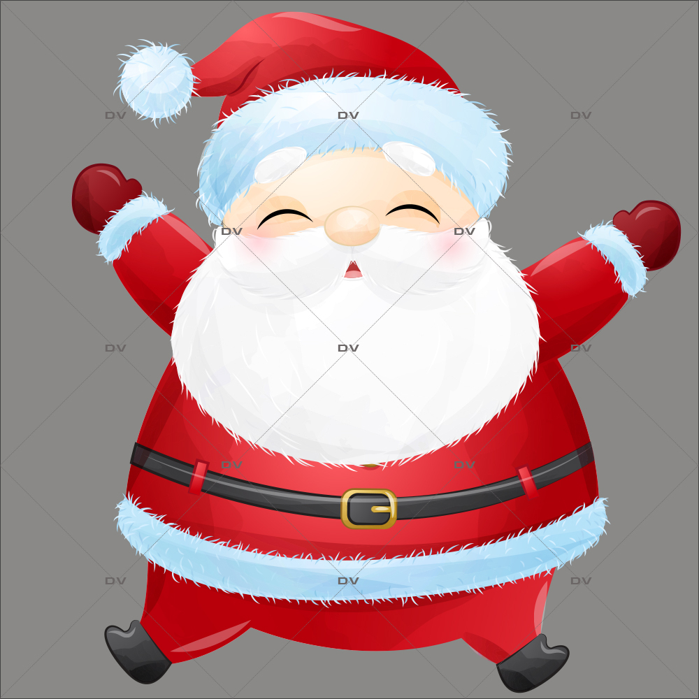 PN70 Sticker Père Noël joyeux