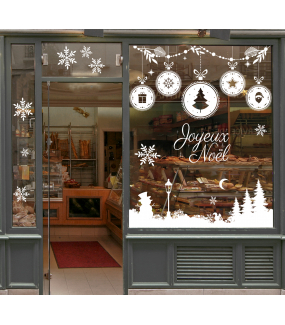 photo-vitrine-noel-frises-givrees-boules-neige-bonhomme-lampadaire-sapins-lune-blanche-cristaux-electrostatique-DECO-VITRES